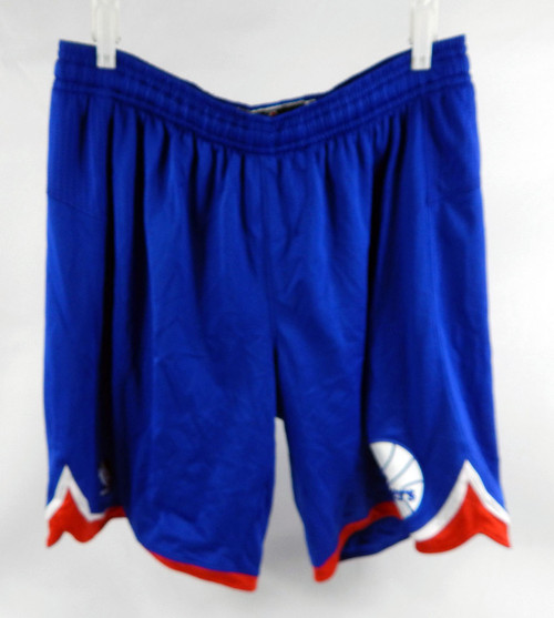2012-13 Philadelphia 76ers #40 Game Used Blue Basketball Shorts 2XL DP100852