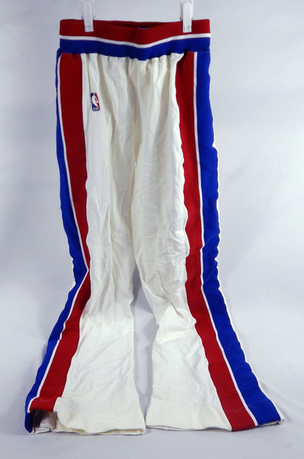 1988-89 Detroit Pistons #33 14 Game Used Basketball Warm Up Pants 32 198