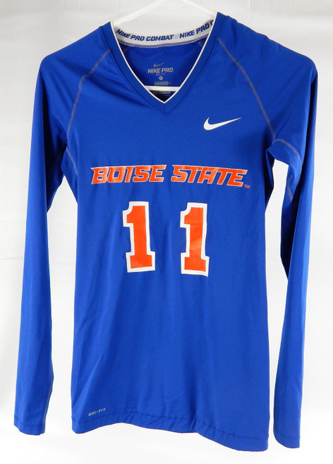 Boise State Broncos #11 Game Used Blue Jersey Volleyball M 975