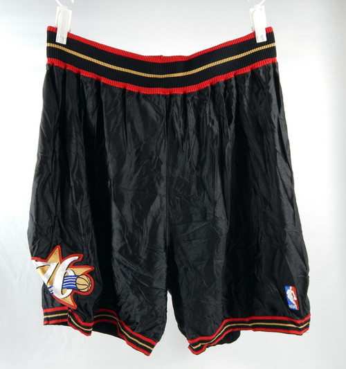 2002-06 Philadelphia 76ers #7 Game Used Black Shorts 42 DP96234