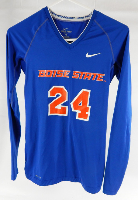 Boise State Broncos #24 Game Used Blue Jersey Volleyball M 985