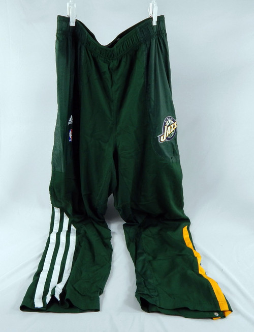 Utah Jazz #24 Game Used Green Basketball Warm Up Pants Size 3XL 133