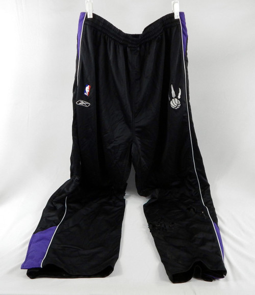 2004-05 Toronto Raptors #12 Game Used Black Basketball Warm Up Pants Size 4XL 71