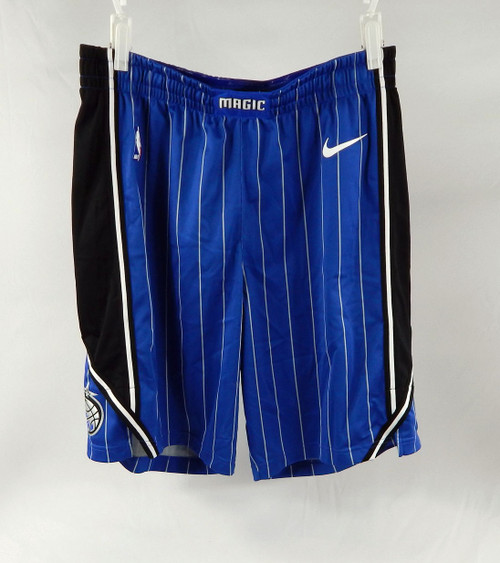 2017-18 Orando Magic Kalin Lucas #27 Game Used Blue Basketball Shorts 40 P100175