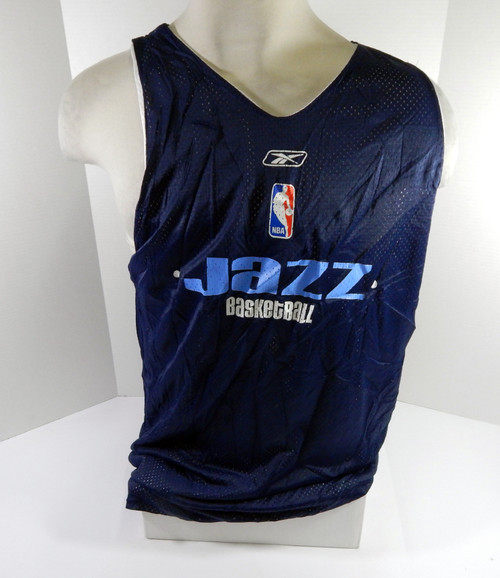 2000s Utah Jazz Game Issued Navy White Reversible Practice Jersey XL DP52658