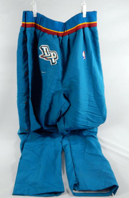 1997-98 Detroit Pistons Game Issued Teal Basketball Warm Up Pants 3XL 170