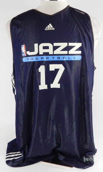 2009-10 Utah Jazz Ronnie Price #17 Game Issued Navy Practice Jersey XL 759