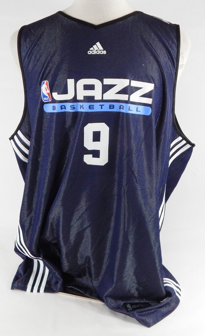 2009-10 Utah Jazz Ronnie Brewer #9 Game Issued Navy Practice Jersey 767