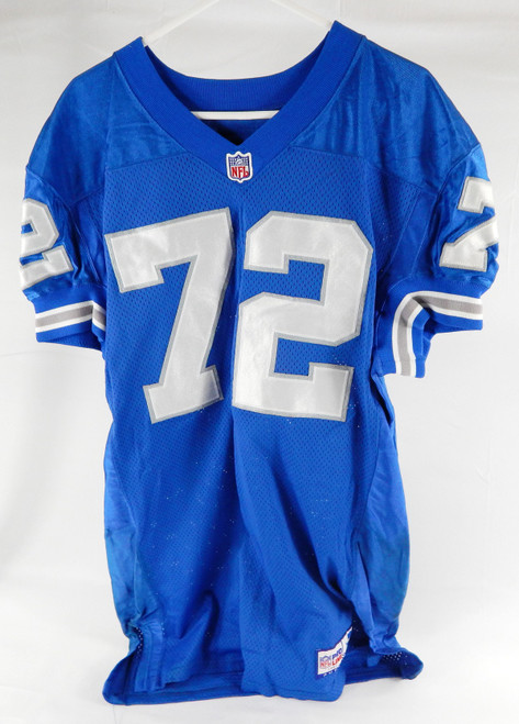 1997 Detroit Lions Ray Roberts #72 Game Used Blue Jersey 50 254