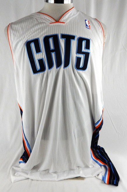2012-13 Charlotte Bobcats Blank Game Issued White Jersey 4XL 583