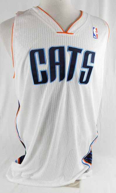 2012-13 Charlotte Bobcats Blank Game Issued White Jersey 4XL 595