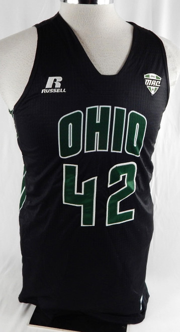 2014-15 Ohio Bobcats #42 Game Issued Black Jersey Basketball L 609