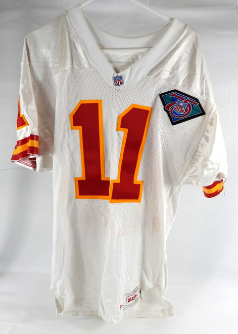 1994 Kansas City Chiefs Chris Hakel #11 Game Issued White Jersey 75 NFL P 40 301