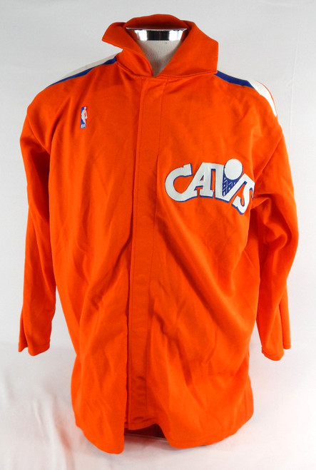 1983-87 Cleveland Cavaliers Game Issued Orange Warm Up Jacket 44 665