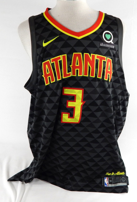2018-19 Atlanta Hawks Kevin Huerter #3 Authentic Black Jersey Nike 58 657