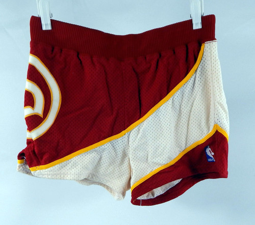 1986-87 Atlanta Hawks Doc Rivers #25 Game Used Red Basketball Shorts 34 0342