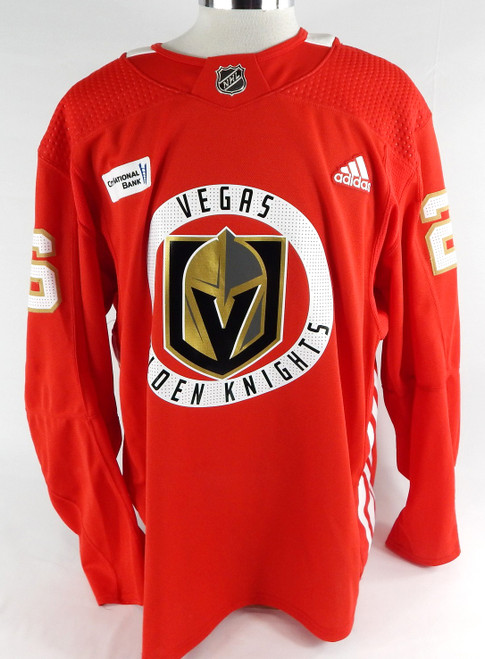 2022-23 Vegas Golden Knights Arttu Karki #26 Game Used Red Practice Jersey 56 5
