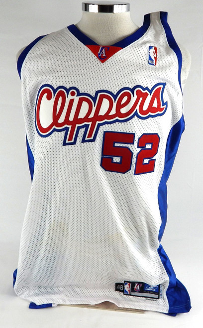 2002-03 Los Angeles Clippers Eric Piatkowski #52 Game Issued White Jersey 48 790