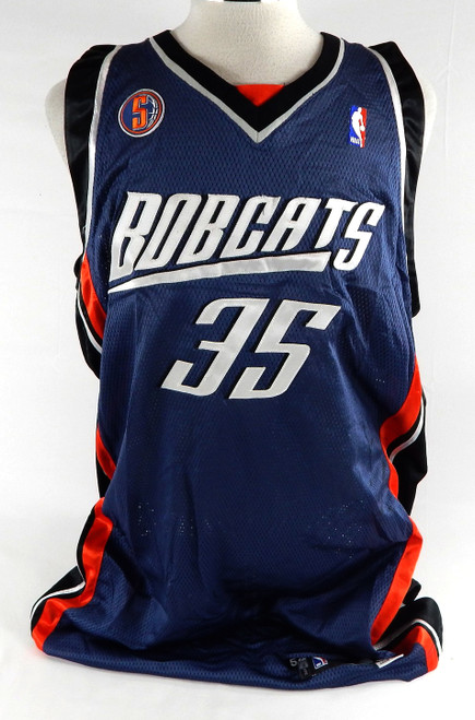 2008-09 Charlotte Bobcats Adam Morrison #35 Game Issued Navy Jersey 5 Patch 54 8