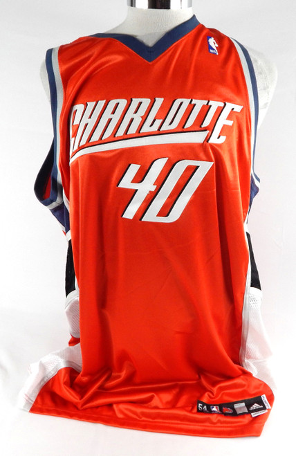 2007-08 Charlotte Bobcats Jameel Watkins #40 Game Issued Orange Jersey 54 980