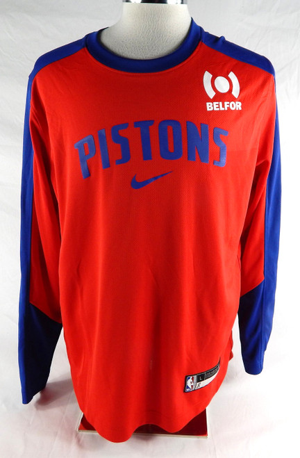 2024-25 Detroit Pistons Tim Hardaway Jr #8 Game Used Red Shooting Shirt L 8