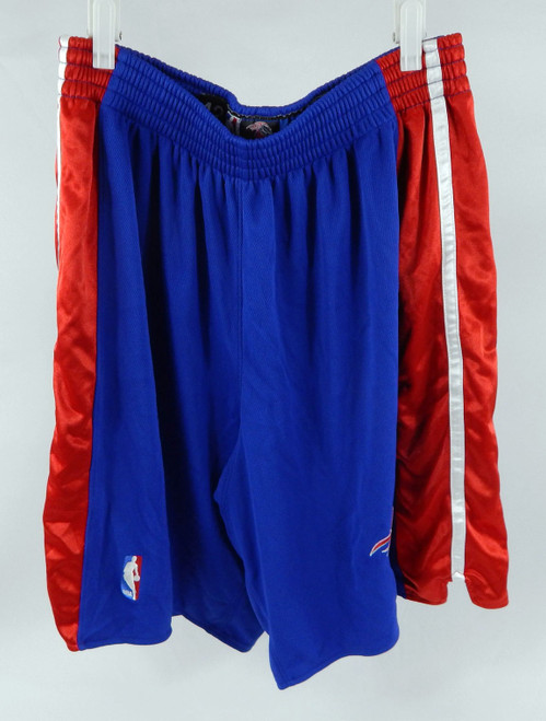 2002-06 Detroit Pistons #9 Game Used Blue Basketball Shorts 42 0385