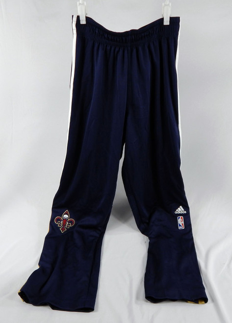 New Orleans Pelicans Game Issued Navy Basketball Warm Up Pants Size L 31