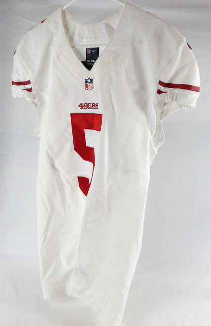 2013 San Francisco 49ers #5 Game Issued White Jersey 42 513