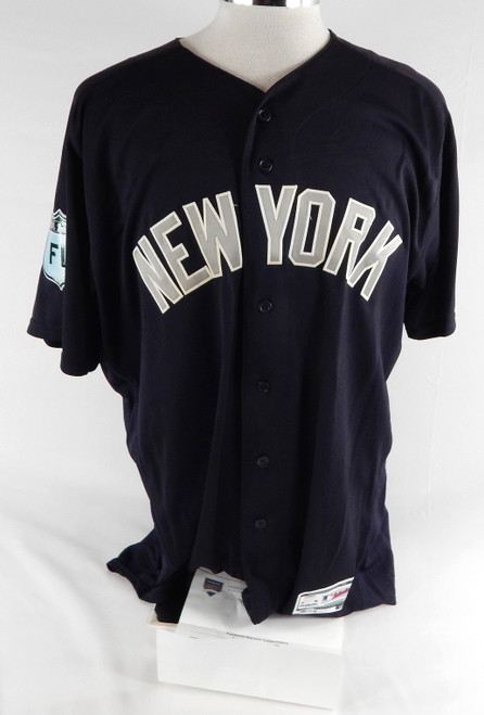 2017 New York Yankees Starlin Castro #14 Game Used Navy Jersey ST Patch 48 033