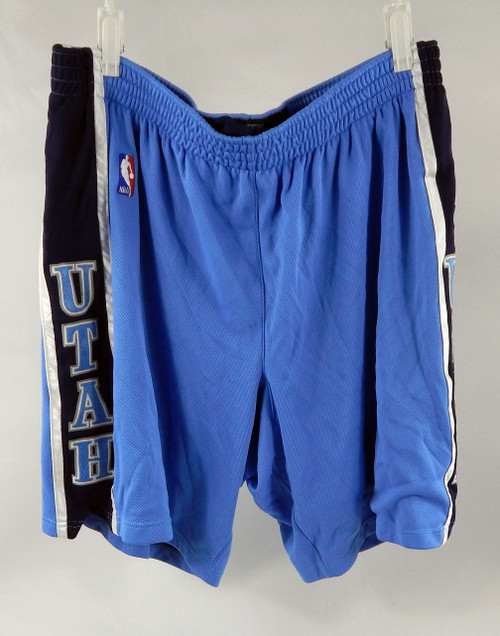 2006-10 Utah Jazz #22 Game Used Blue Basketball Shorts Size 46 43