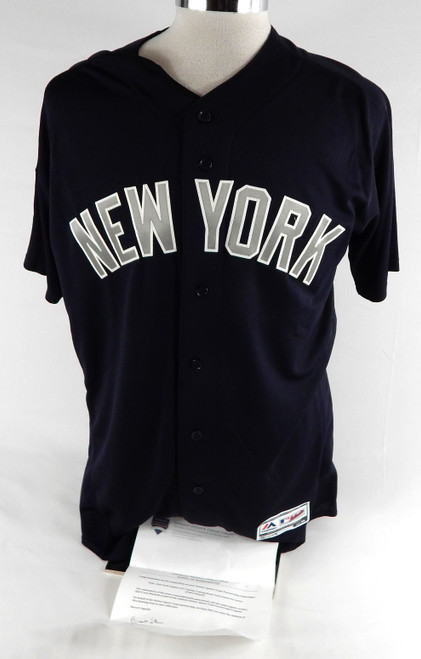 2017 New York Yankees Alan Cockrell #62 Game Used Navy Jersey ST Patch 44 034