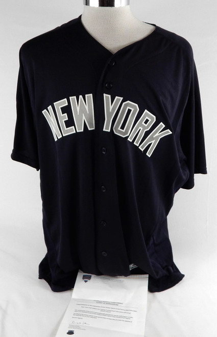 2017 New York Yankees Mike Harkey #60 Game Issued Navy Jersey ST Patch 52 045