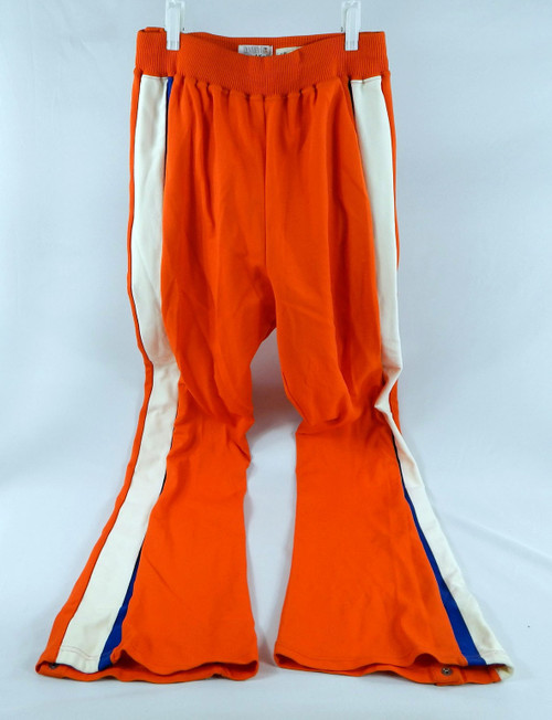 1983-87 Cleveland Cavaliers #44 Game Used Orange Warm Up Pants Size 36 94