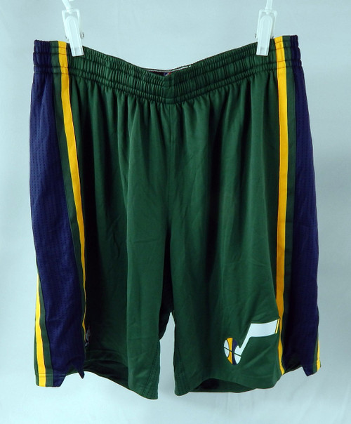 Utah Jazz #20 Game Used Green Basketball Pants Size 2XL 103