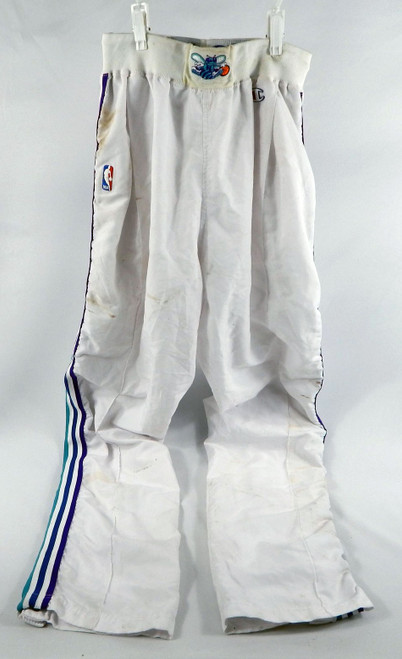 1991-92 Charlotte Hornets #00 Game Used Basketball Warm Up Pants 34 0442