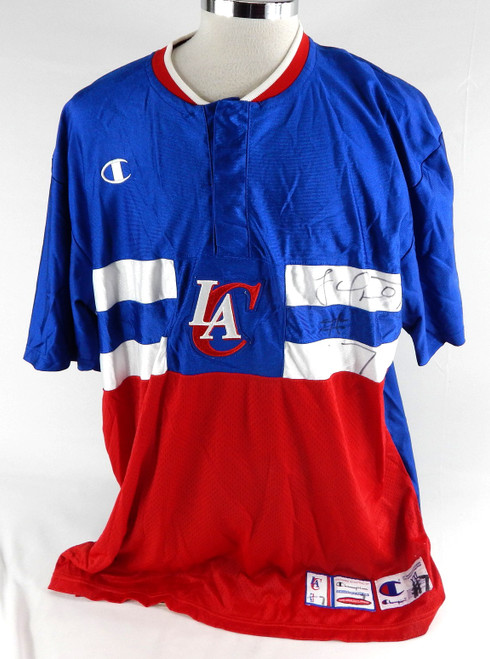 1999-00 Los Angeles Clippers Lamar Odom #7 Game Used Blue Shooting Shirt XXL 784