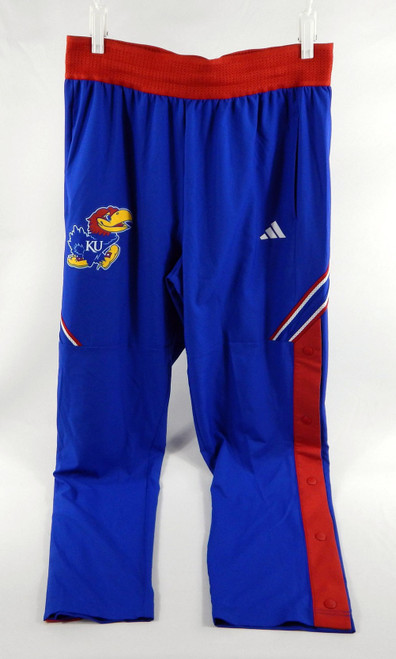2024-25 Kansas Jayhawks KU Rylan Griffen #6 Game Used BSK Warm Up Pants Size LT