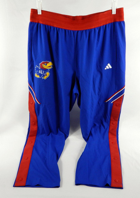 2024-25 Kansas Jayhawks Hunter Dickinson #1 Game Used Basketball Warm Up Pants