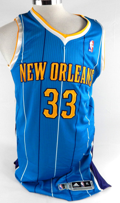 2010-11 New Orleans Hornets Willie Green #33 Game Issued Blue Jersey XL 966