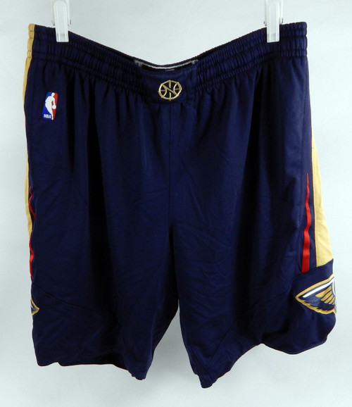 2013-14 New Orleans Pelicans #12 Game Used Navy Basketball Shorts 3XL 1105