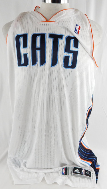 2012-13 Charlotte Bobcats Blank Game Issued White Jersey 4XL 596