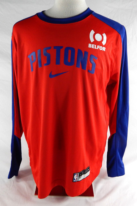 2024-25 Detroit Pistons Dennis Schroder #17 Game Used Red Shooting Shirt L 6