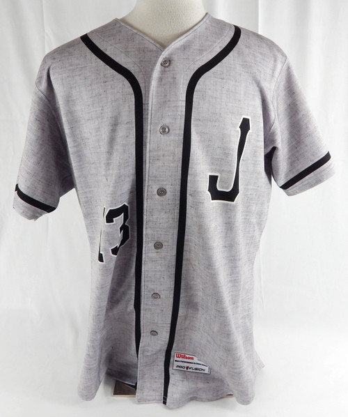 Jacksonville Suns #13 Game Used Grey Jersey 46 800