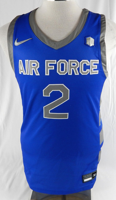 2022-23 Air Force Falcons #2 Game Used Blue Jersey Basketball M 223