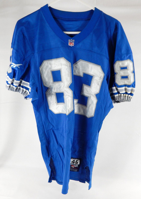 1994 Detroit Lions Kez McCorvey #83 Game Used Blue Jersey 46 0258