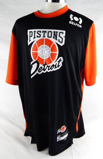 2024-25 Detroit Pistons #0 Game Used Black Shooting Shirt Bad Boys City Ed XL 1