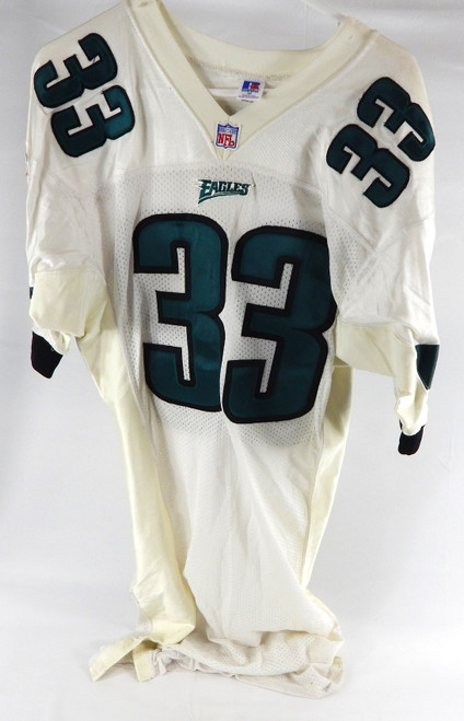 1996 Philadelphia Eagles Kevin Bouie #33 Game Issued White Jersey 44 0243