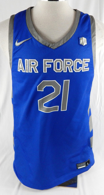 2023-24 Air Force Falcons #21 Game Used Blue Jersey Basketball L 227