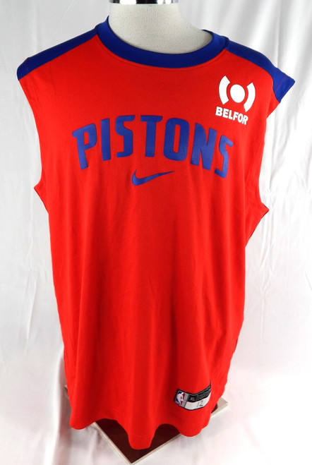 2024-25 Detroit Pistons Tobias Harris #12 Game Used Red Tank Top Shirt XL 588
