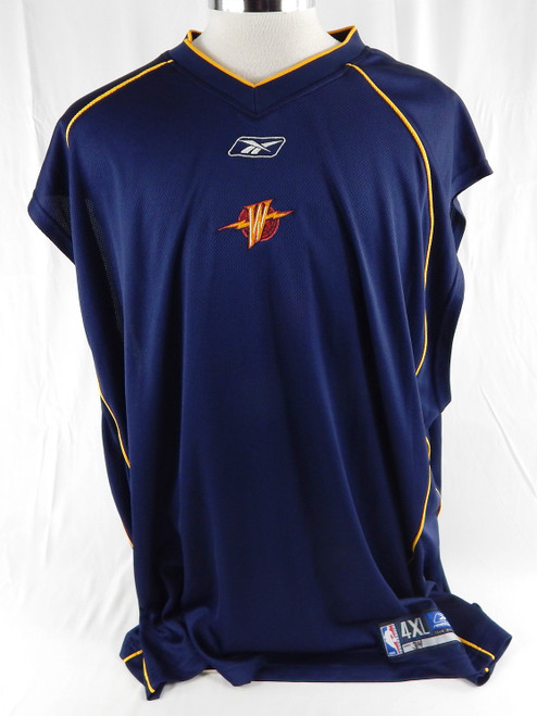 2002-06 Golden State Warriors #34 Game Used Navy Tank Top Shirt 4XL 577